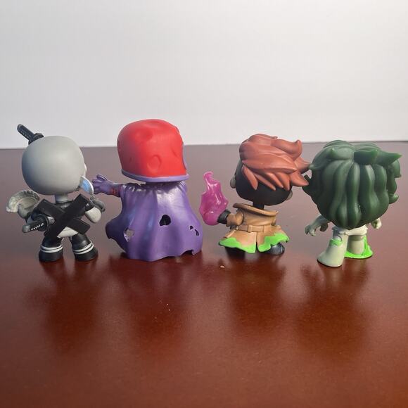 Funko Mystery Bobble Head Zombie Mystery Minis Lot of 8 Marvel Deadpool Toys - Picture 15 of 15